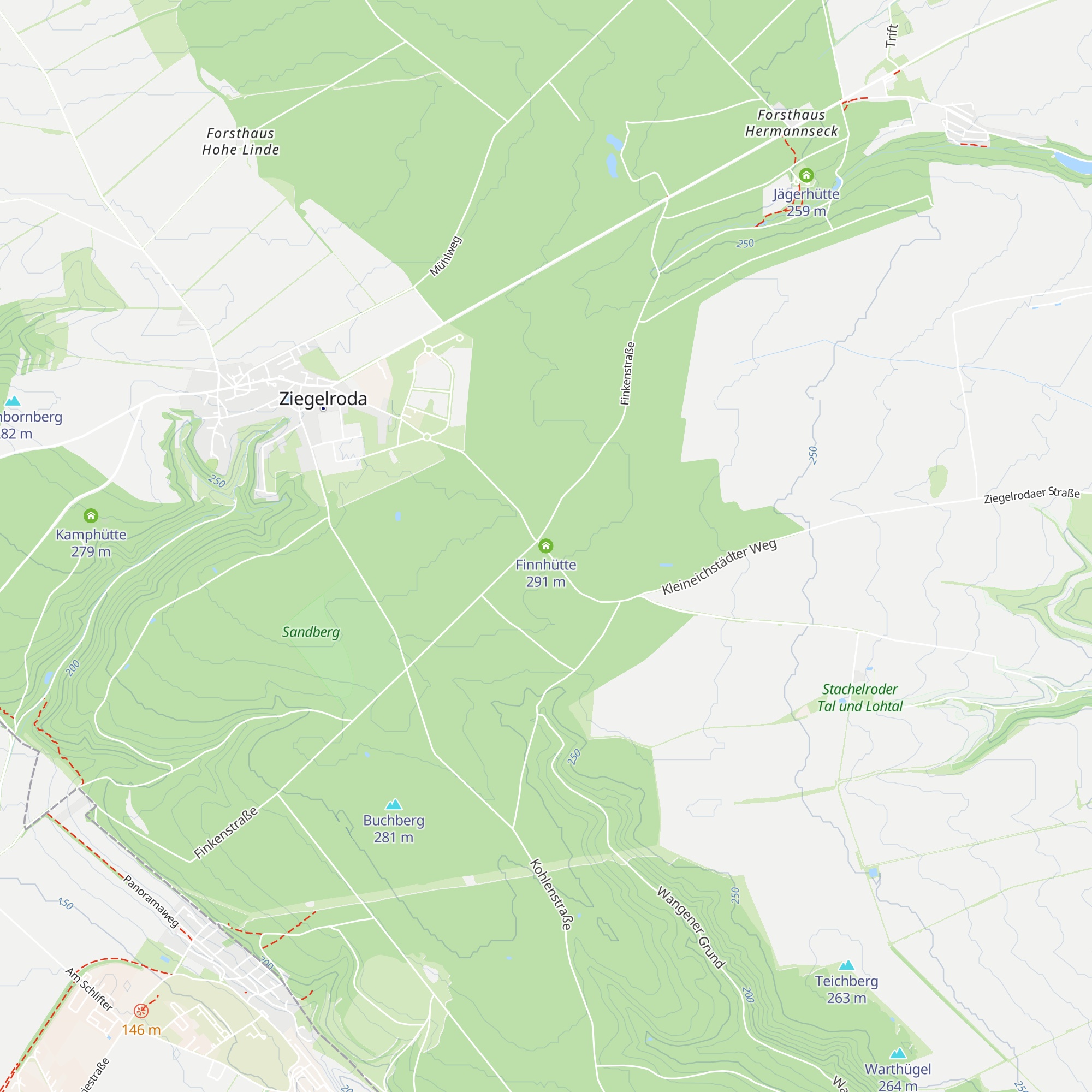 Finnhütte map