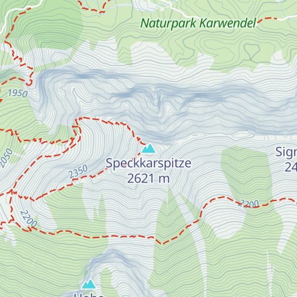 Map of Speckkarspitze