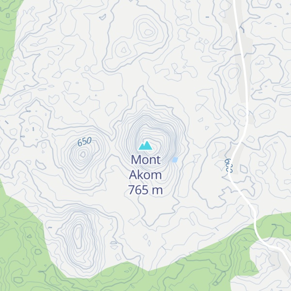 Map of Mont Akom