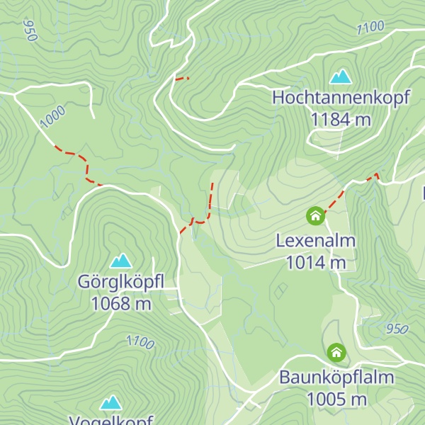 Map of Lexenhütte