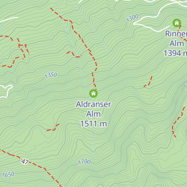 Map of Aldranser Alm