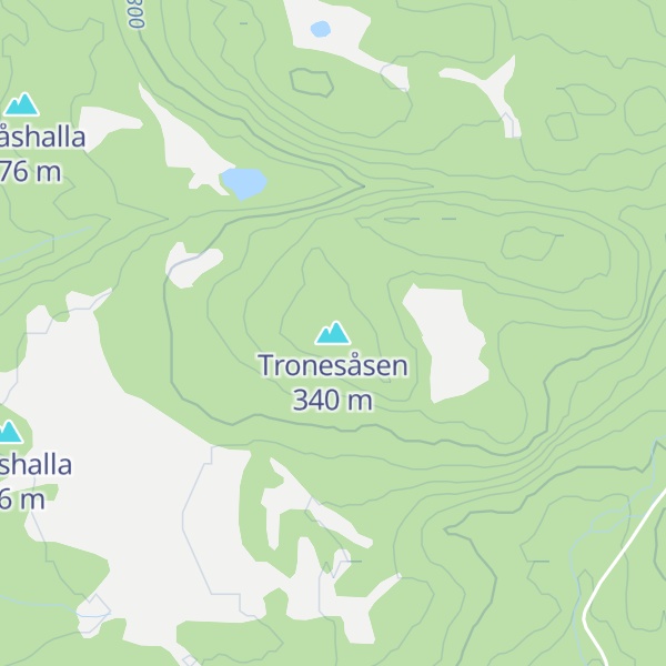 Map of Tronesåsen