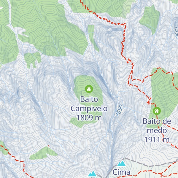 Map of Baito Campivelo