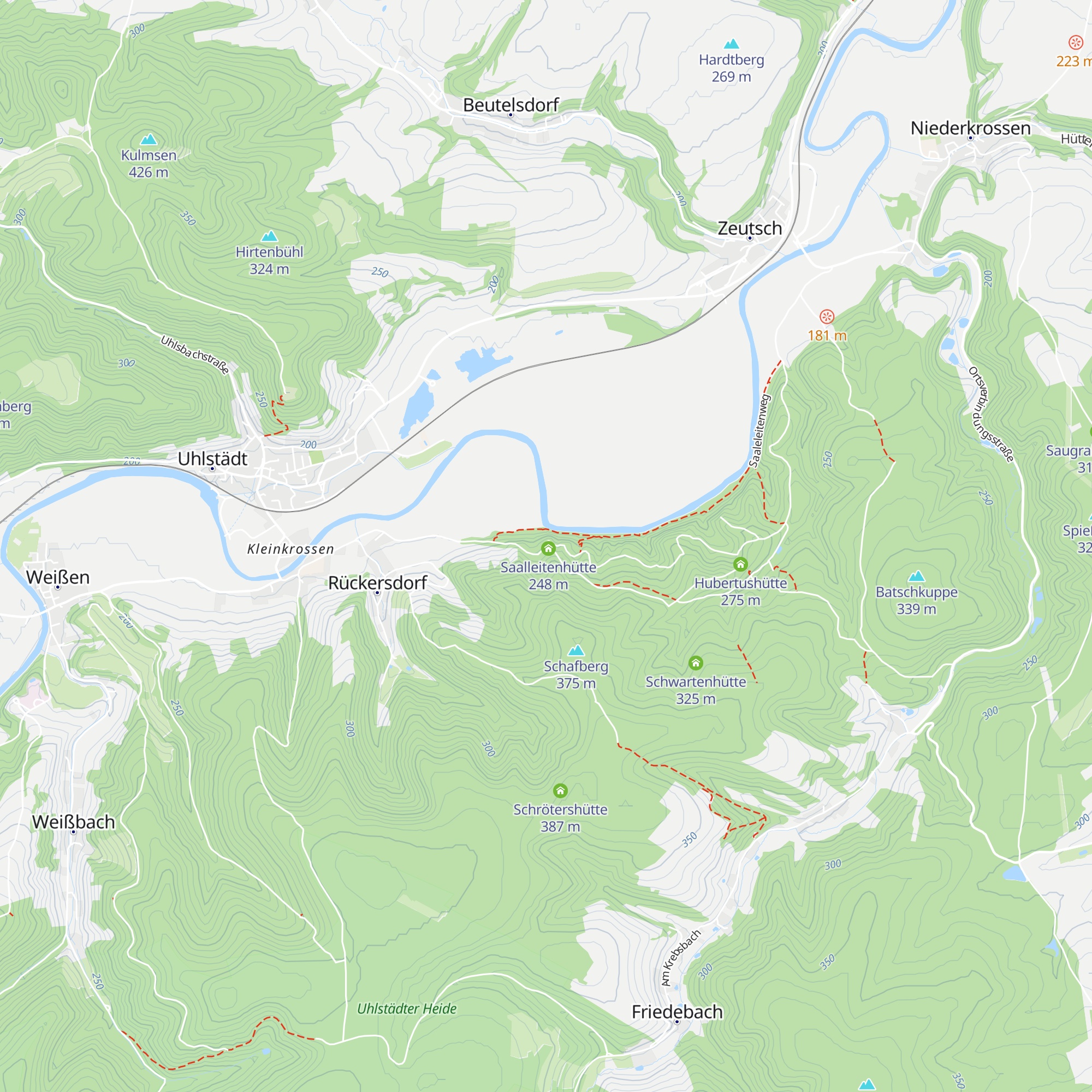 Saalleiten-Hütte map