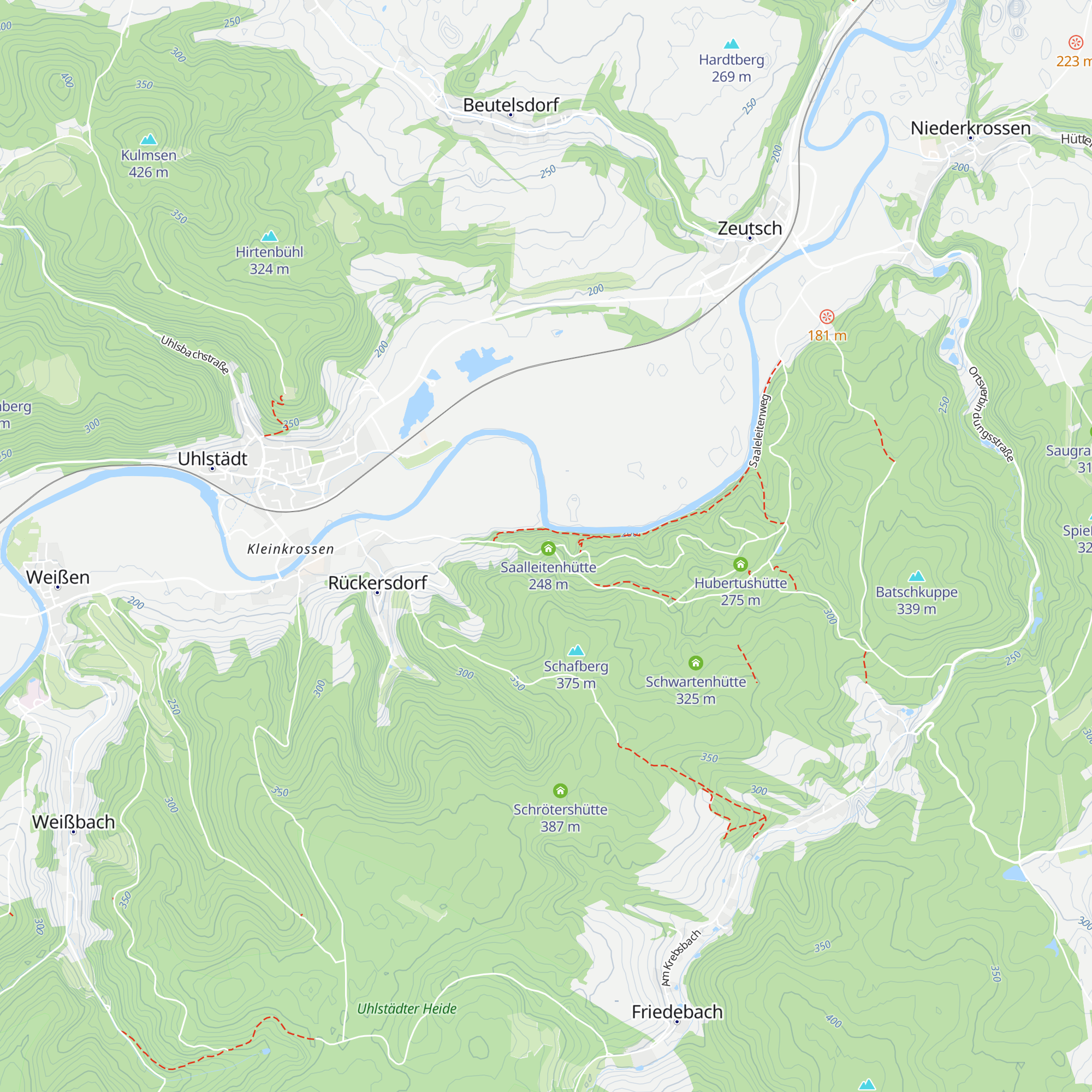 Saalleiten-Hütte map