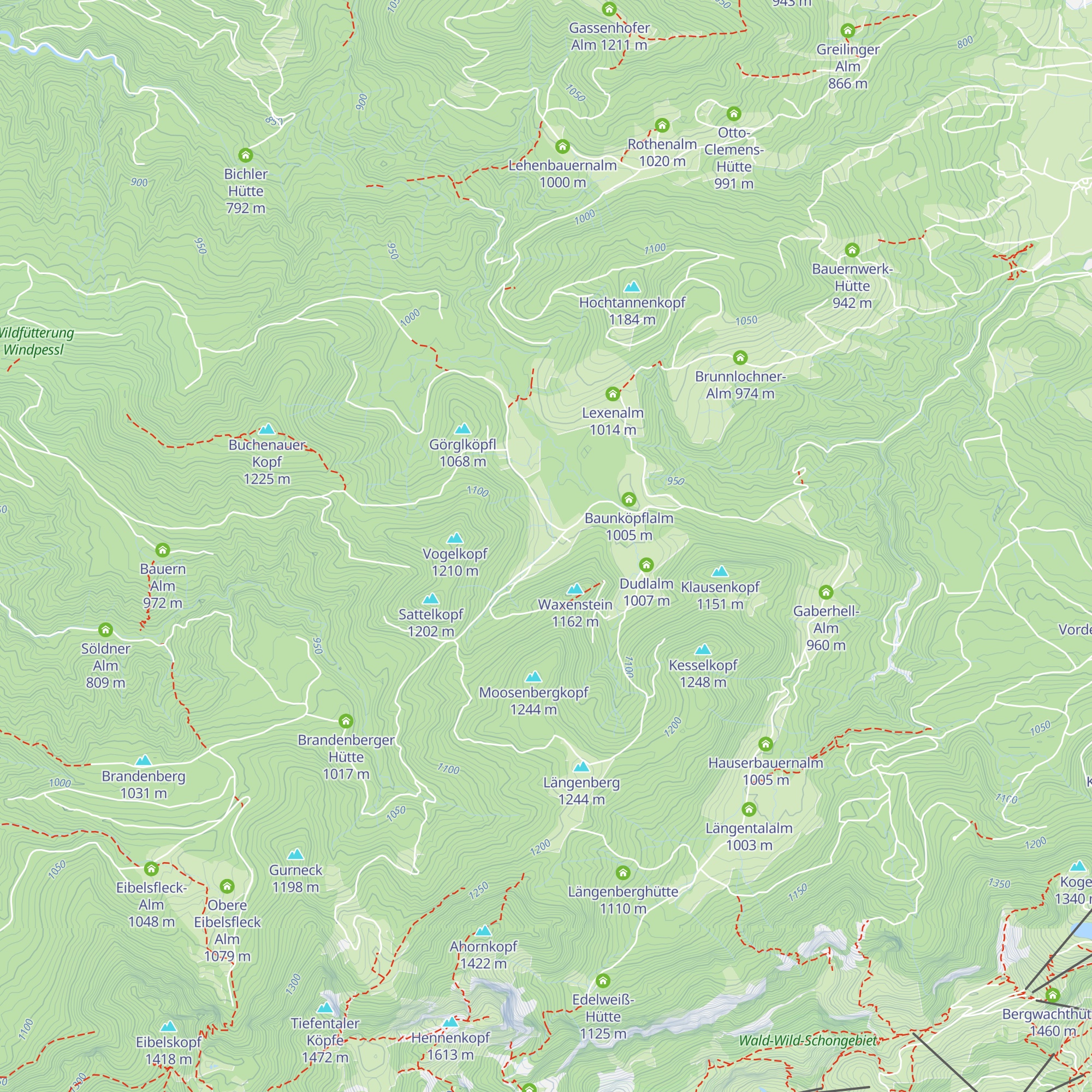 Melchernstefflalm (Hintere Fellalm) map