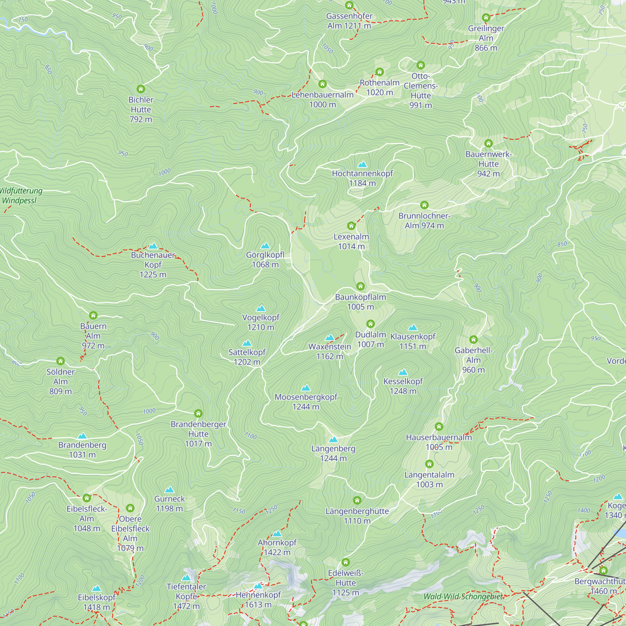 Melchernstefflalm (Hintere Fellalm) map
