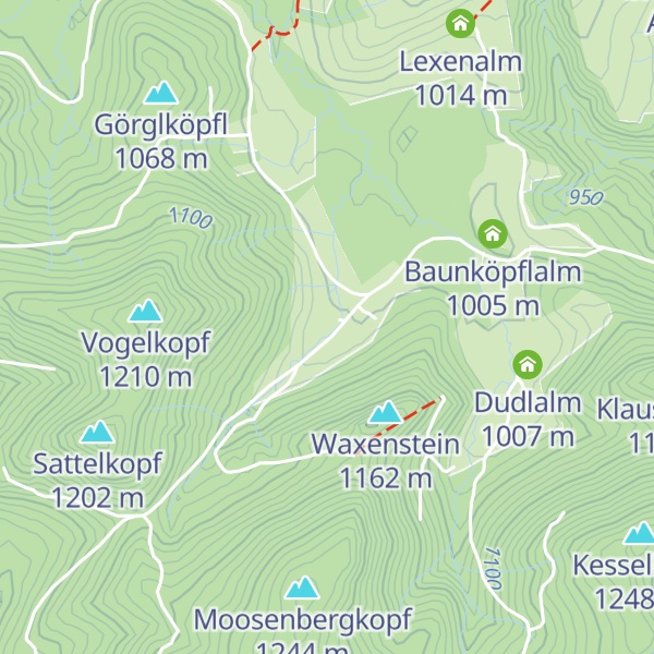 Map of Melchernstefflalm (Hintere Fellalm)