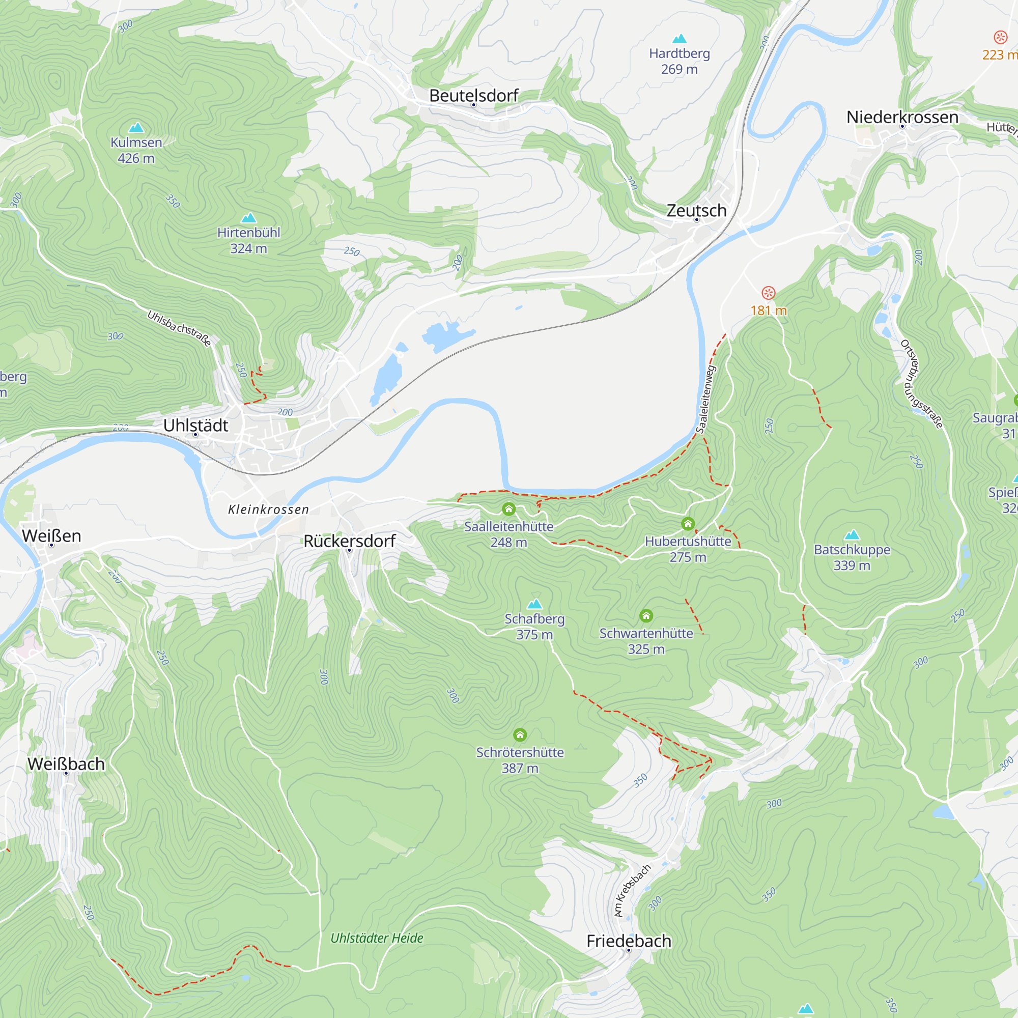 Saalleitenhütte map