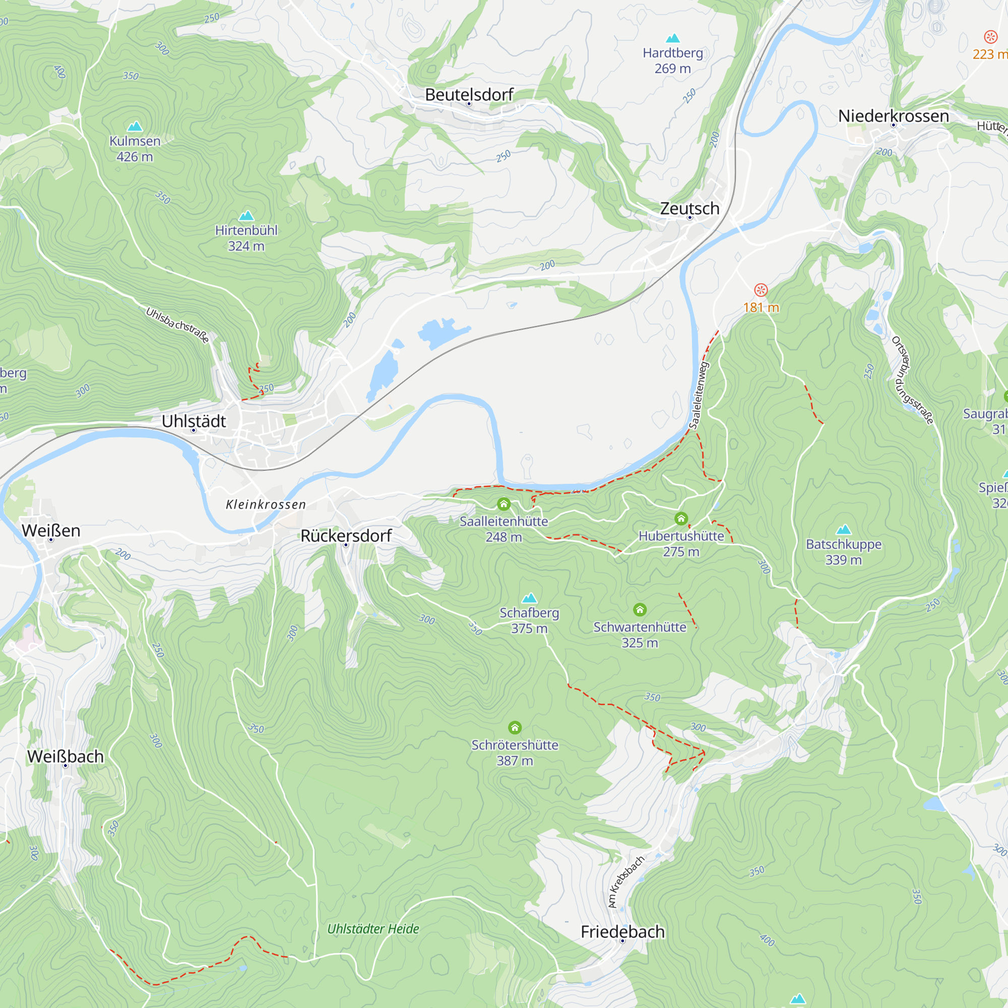 Saalleitenhütte map