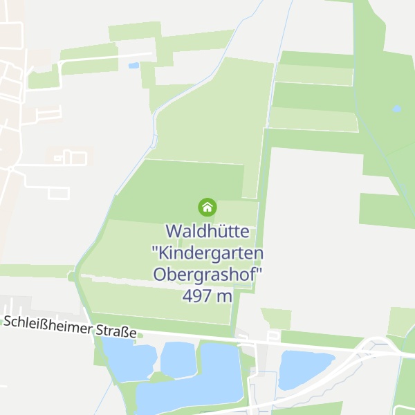 Map of Waldhütte "Kindergarten Obergrashof"