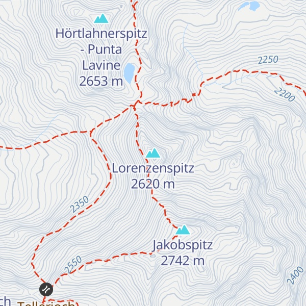 Map of Lorenzenspitz