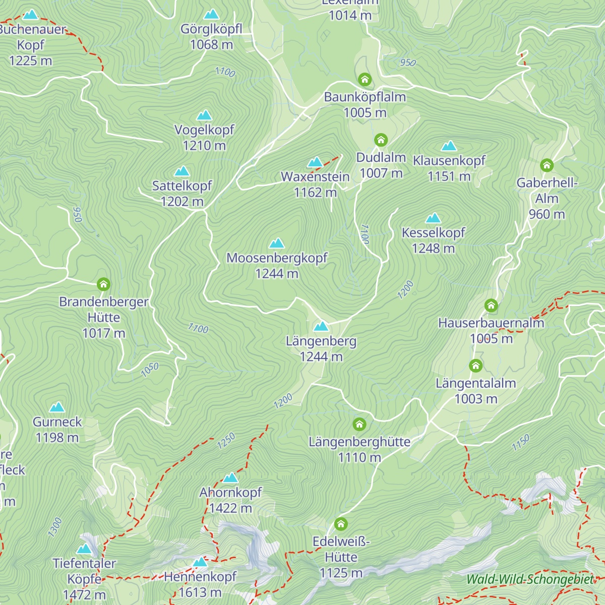 Neulandhütte map