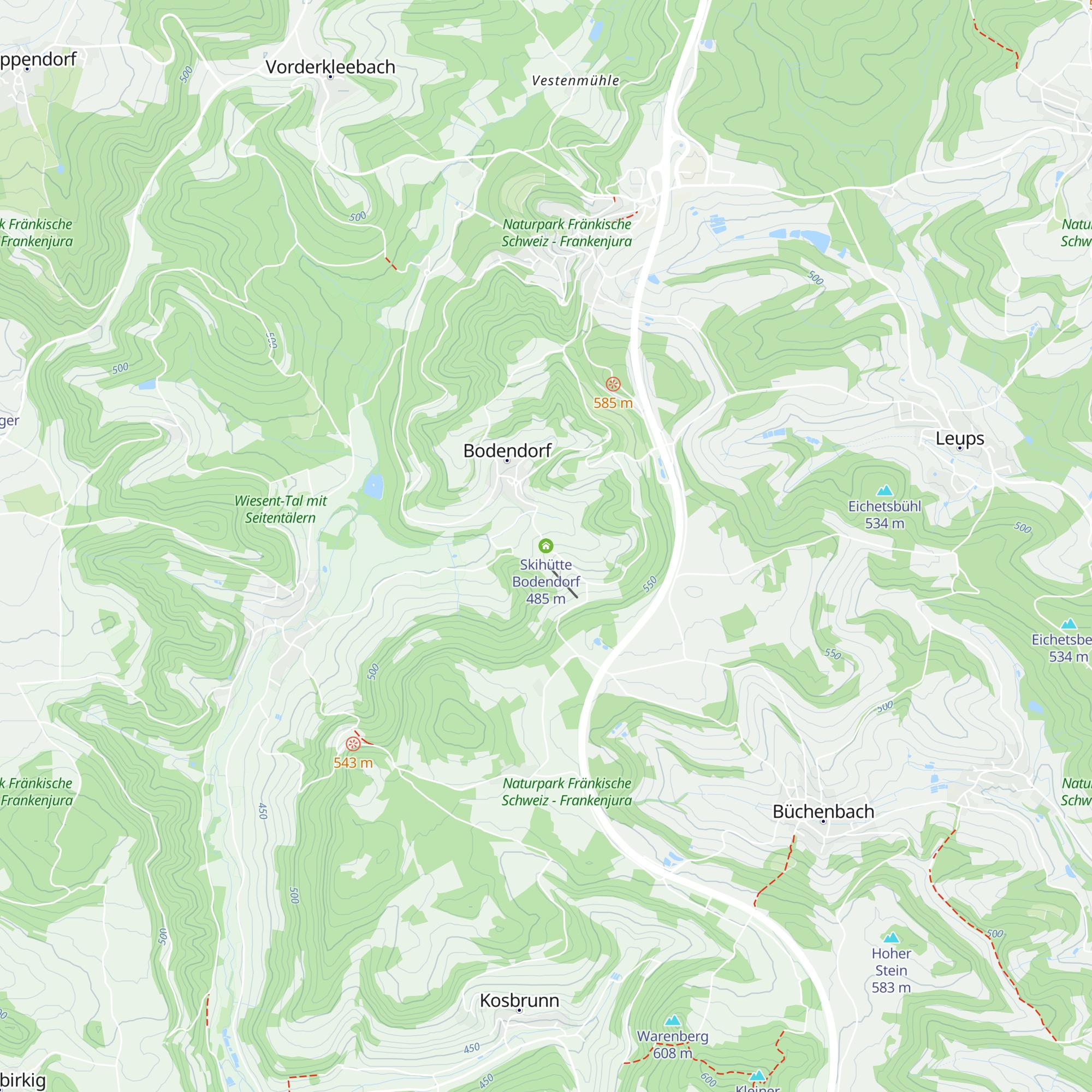 Skihütte Bodendorf map