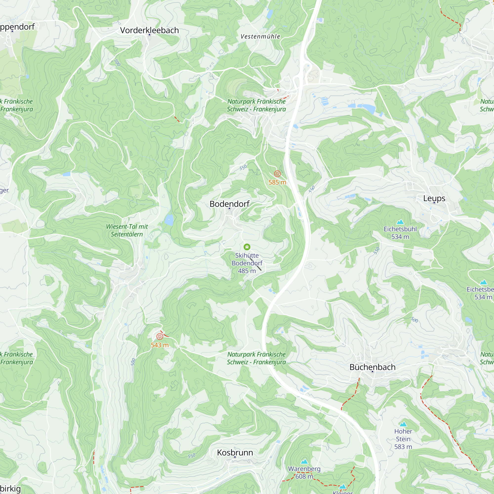 Skihütte Bodendorf map