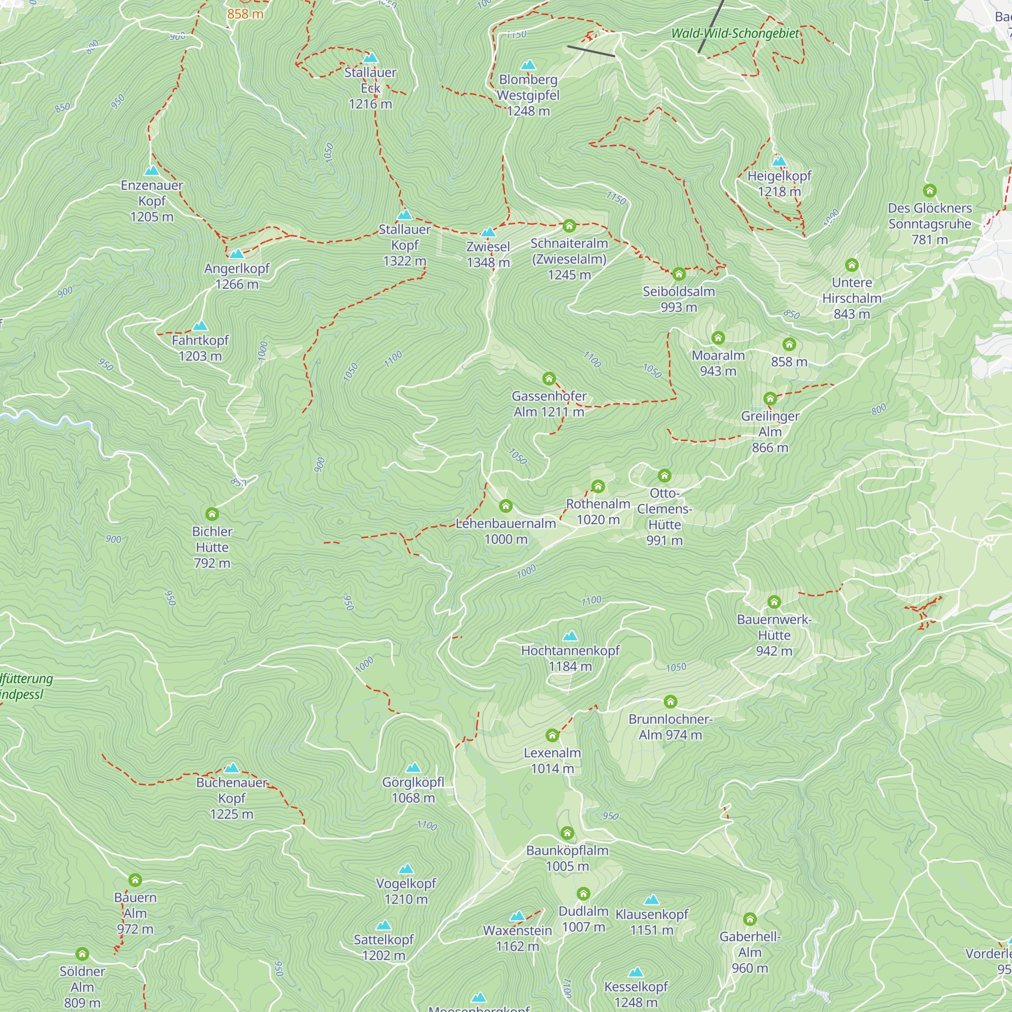 Lehenbauernalm map