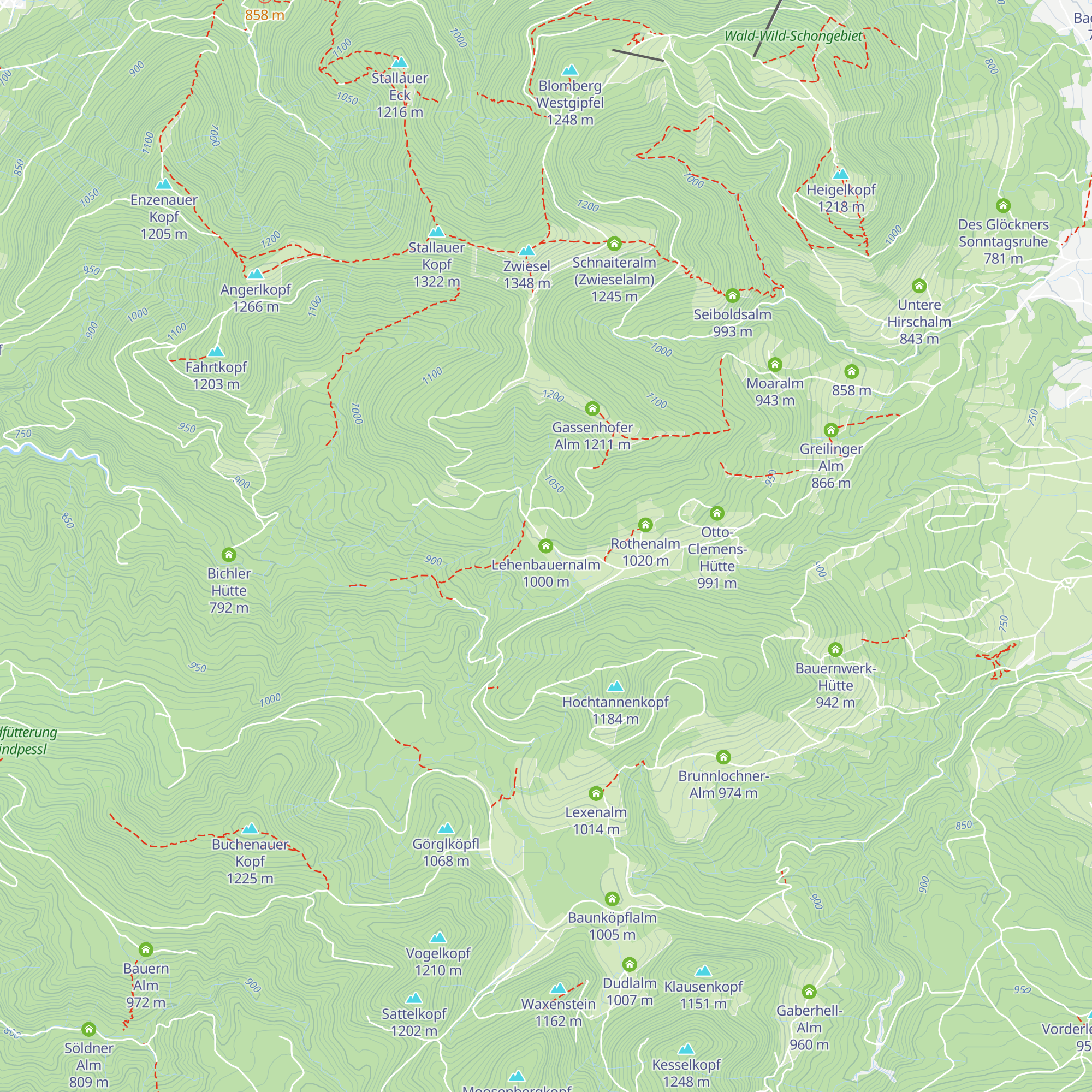 Lehenbauernalm map