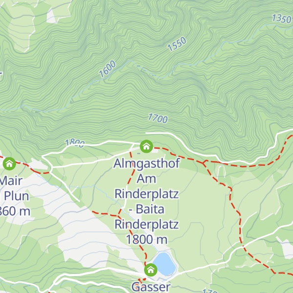 Map of Almgasthof Am Rinderplatz - Baita Rinderplatz