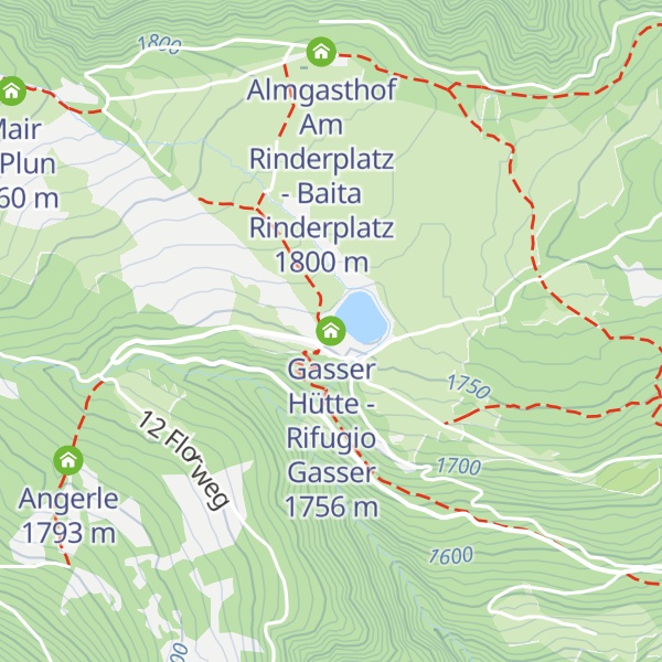 Map of Gasser Hütte - Rifugio Gasser