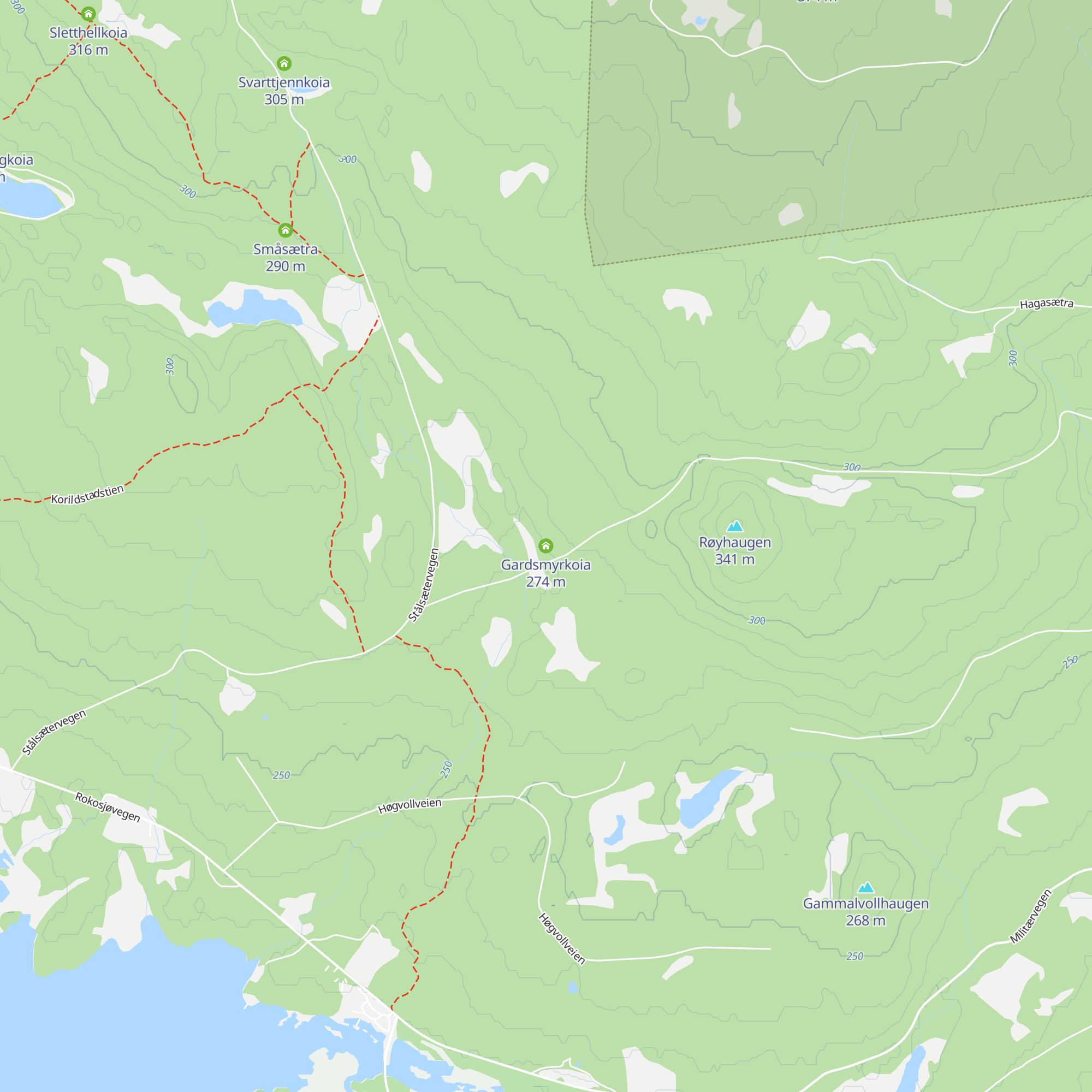 Gardsmyrkoia map