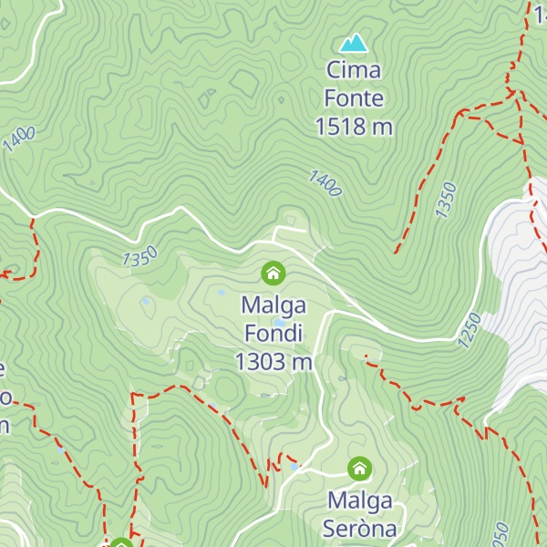 Map of Malga Fondi