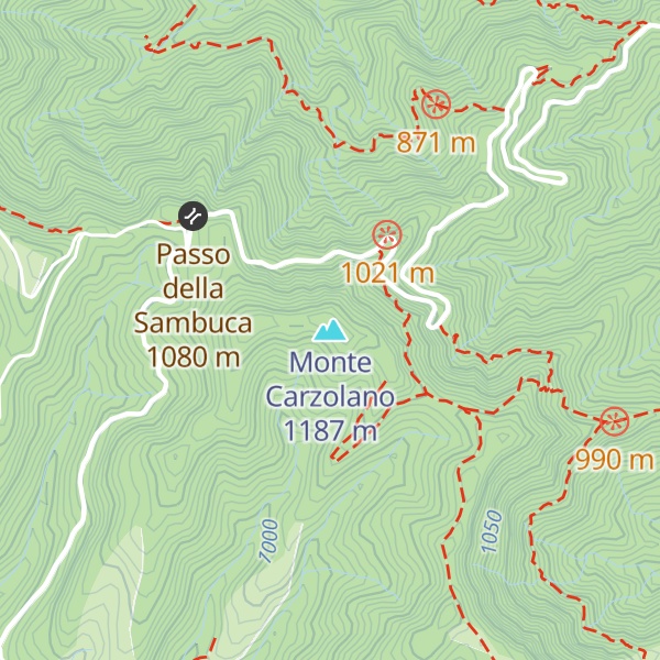 Map of Monte Carzolano