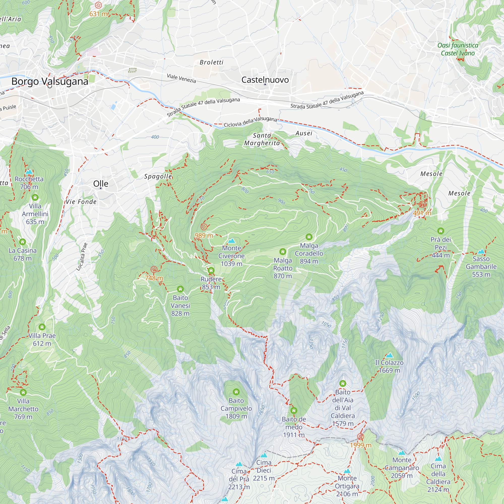 La baita de Angelo map
