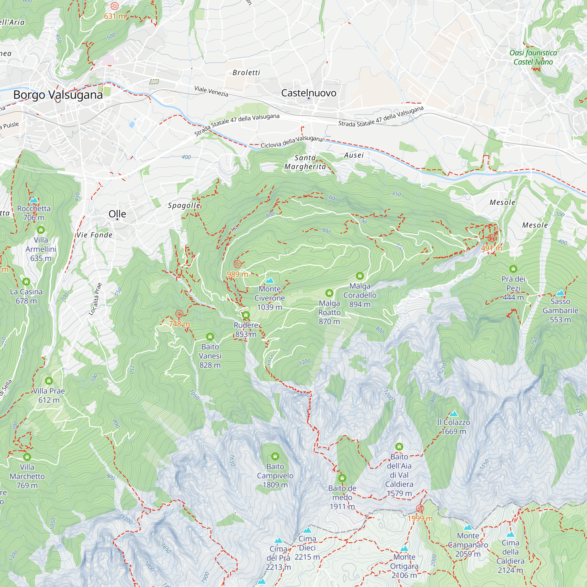 La baita de Angelo map