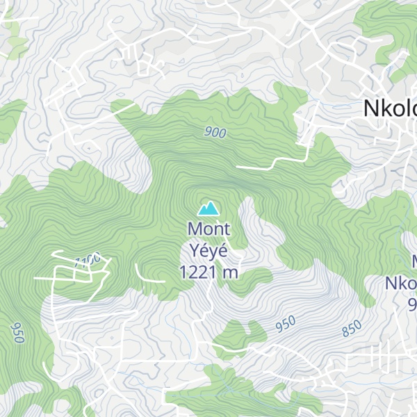 Map of Mont Yéyé