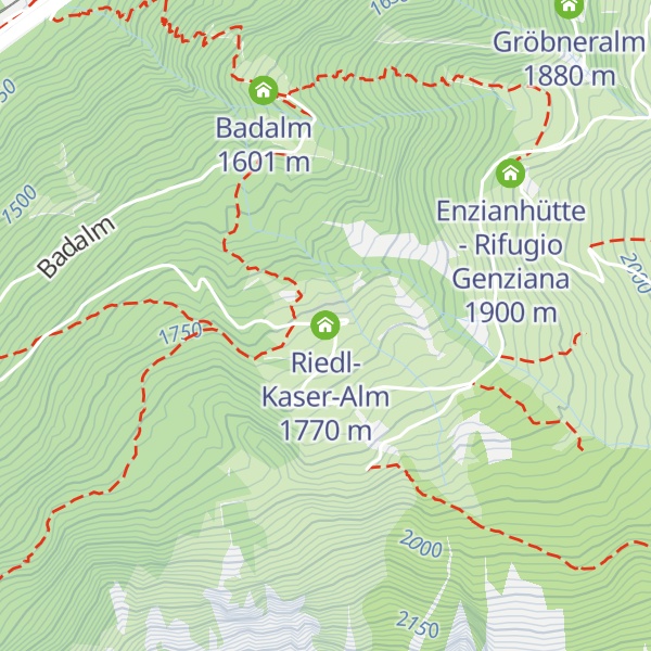 Map of Riedl-Kaser-Alm