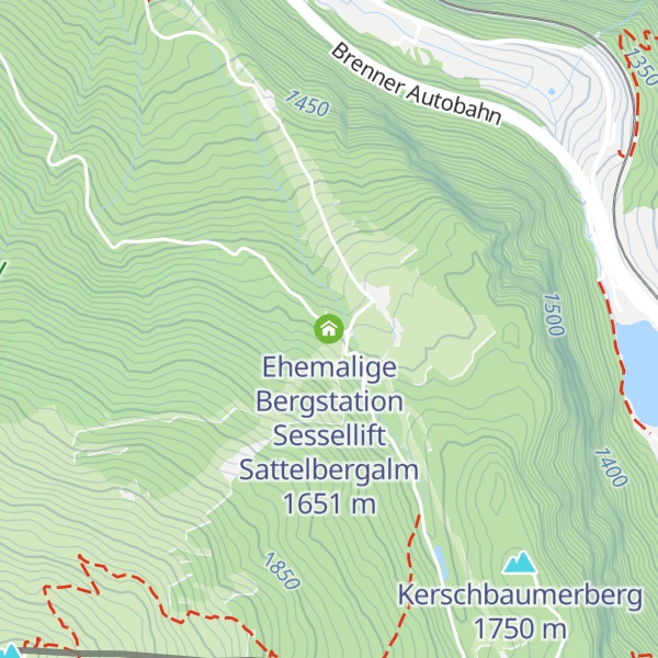 Map of Ehemalige Bergstation Sessellift Sattelbergalm