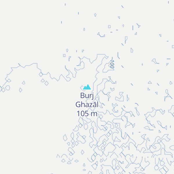 Map of Burj Ghazāl