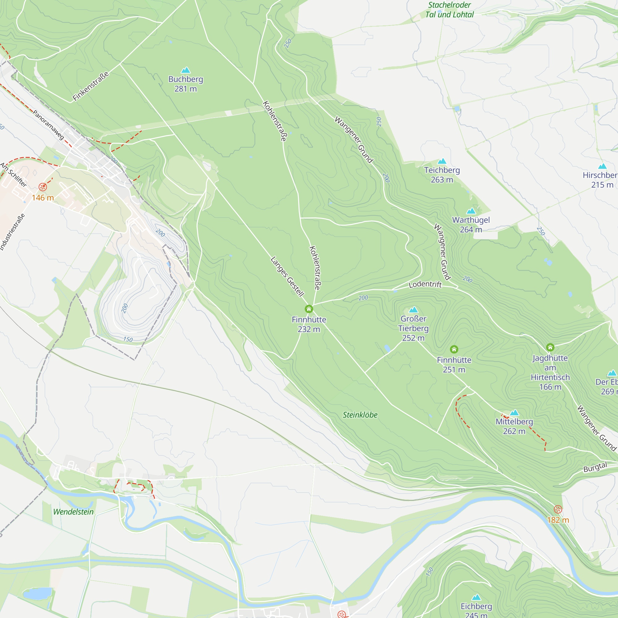 Finnhütte map