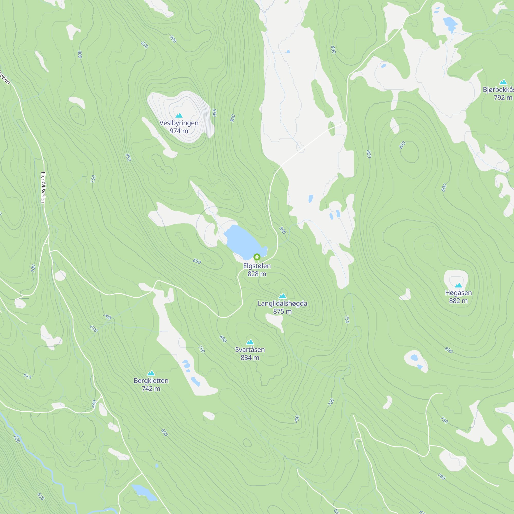Elgstølen map