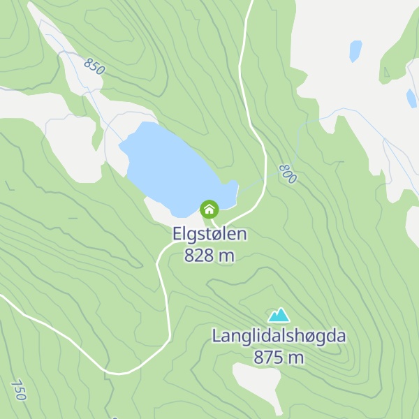 Map of Elgstølen