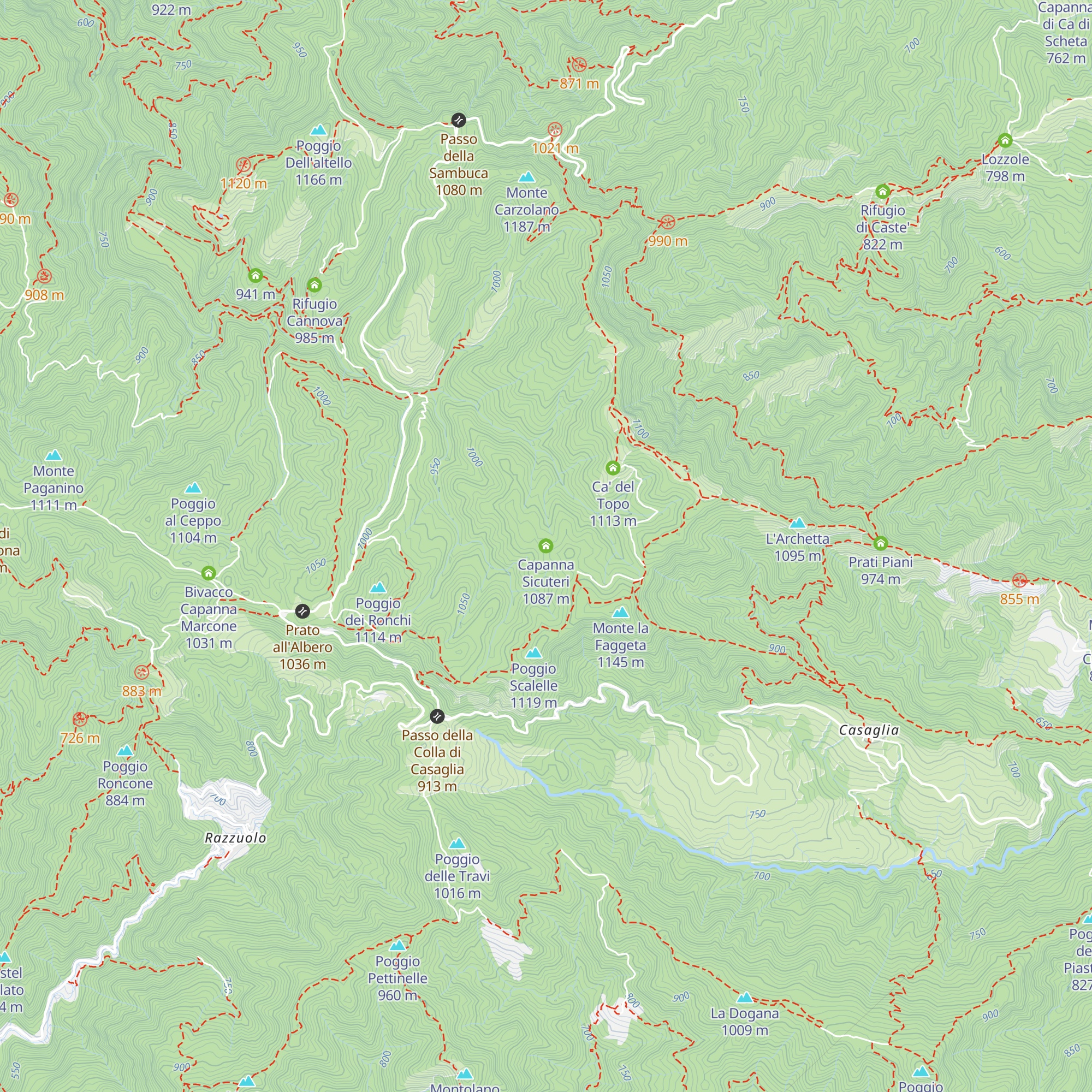 Capanna Sicuteri map