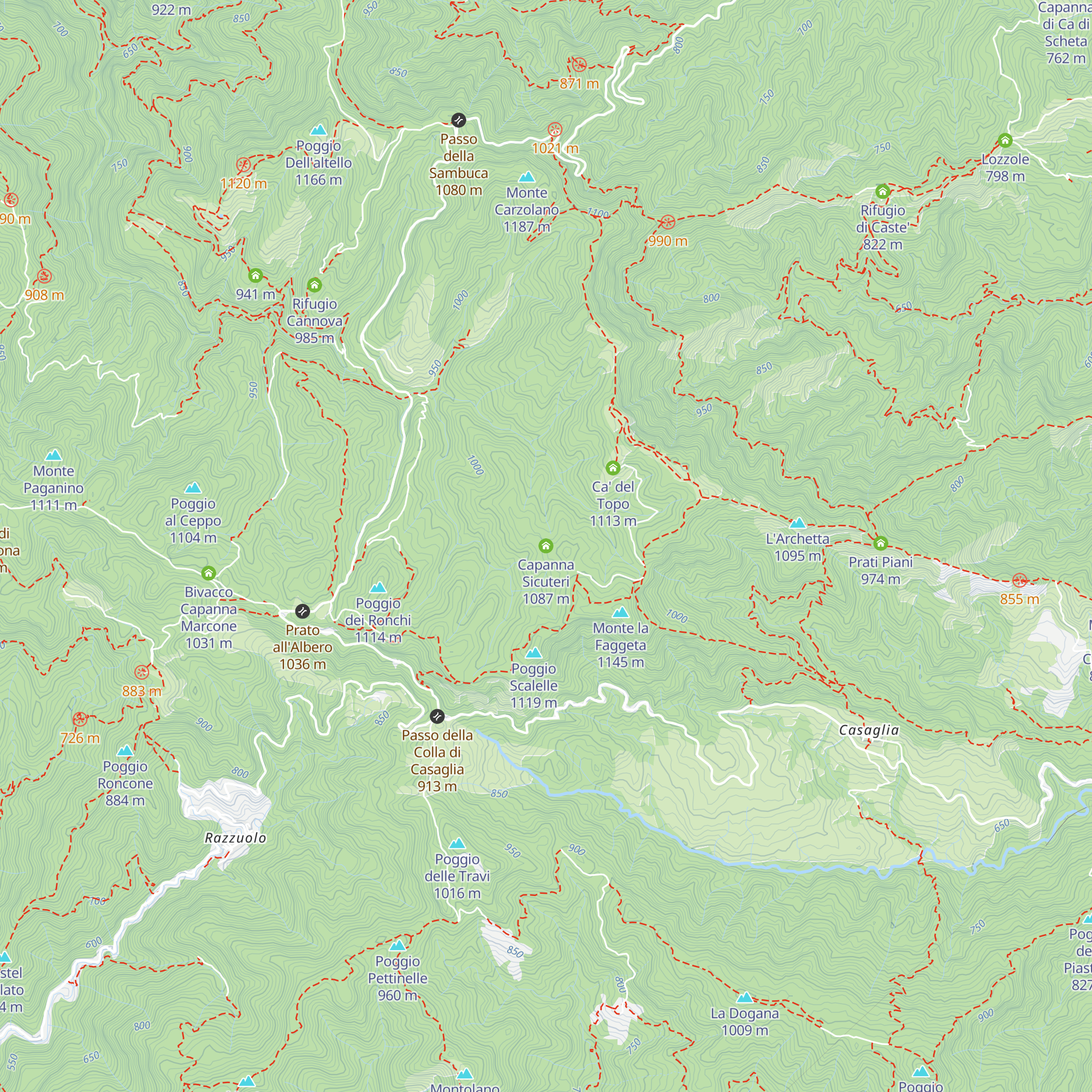 Capanna Sicuteri map