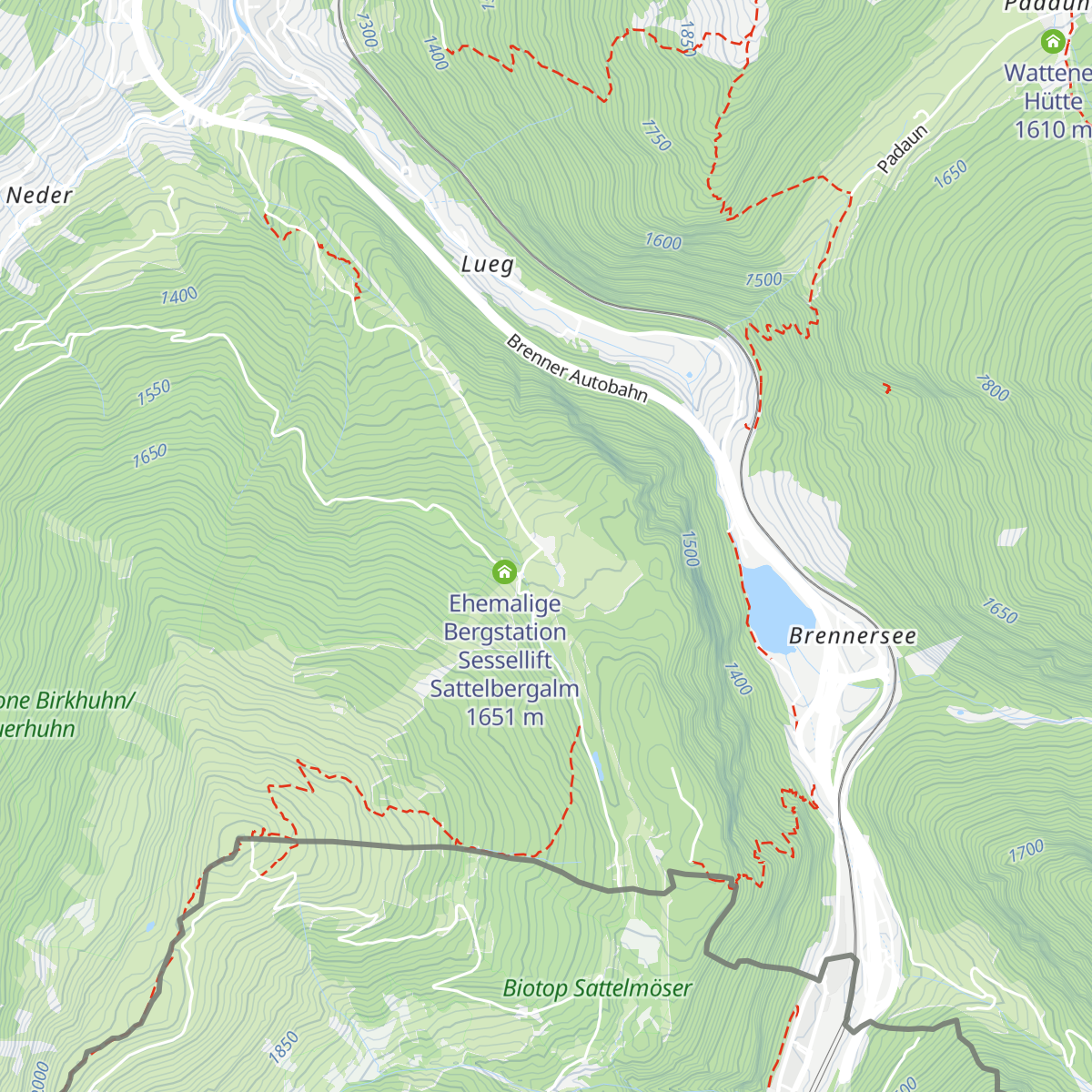 Sattelbergalm map