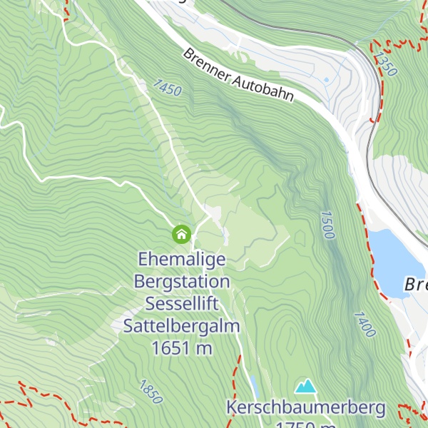 Map of Sattelbergalm