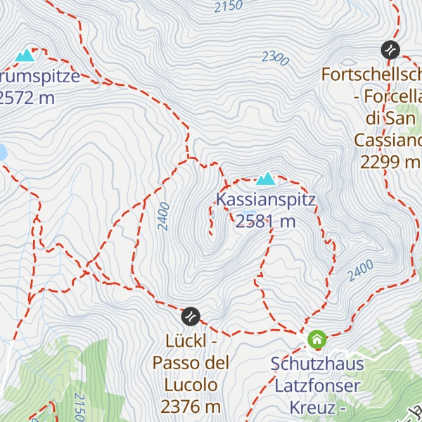 Map of Samspitze