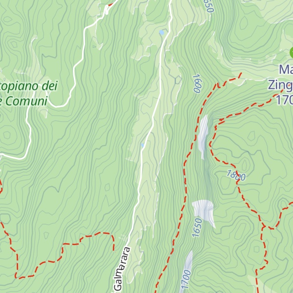 Map of Malga Galmararetta