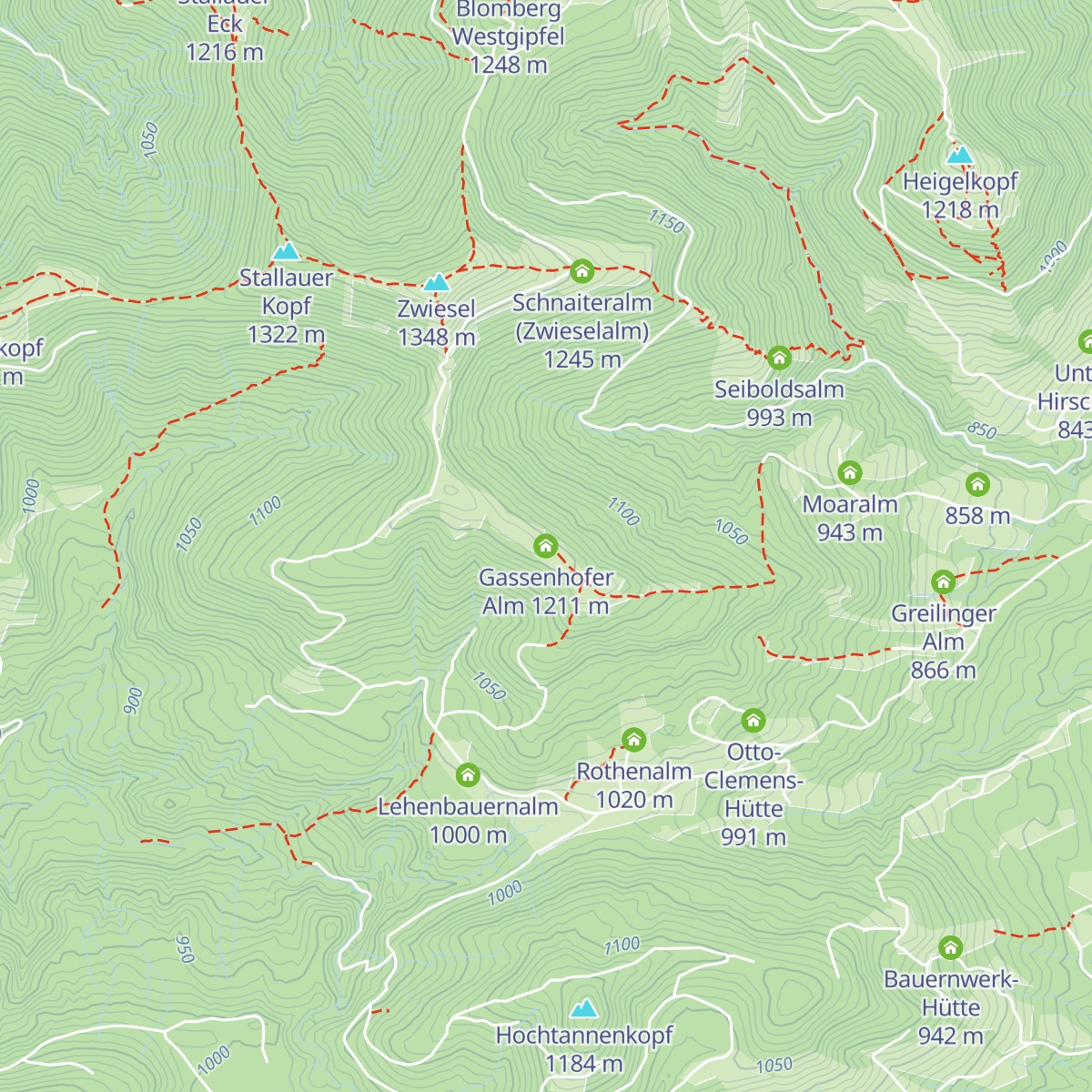 Gassenhofer Alm map