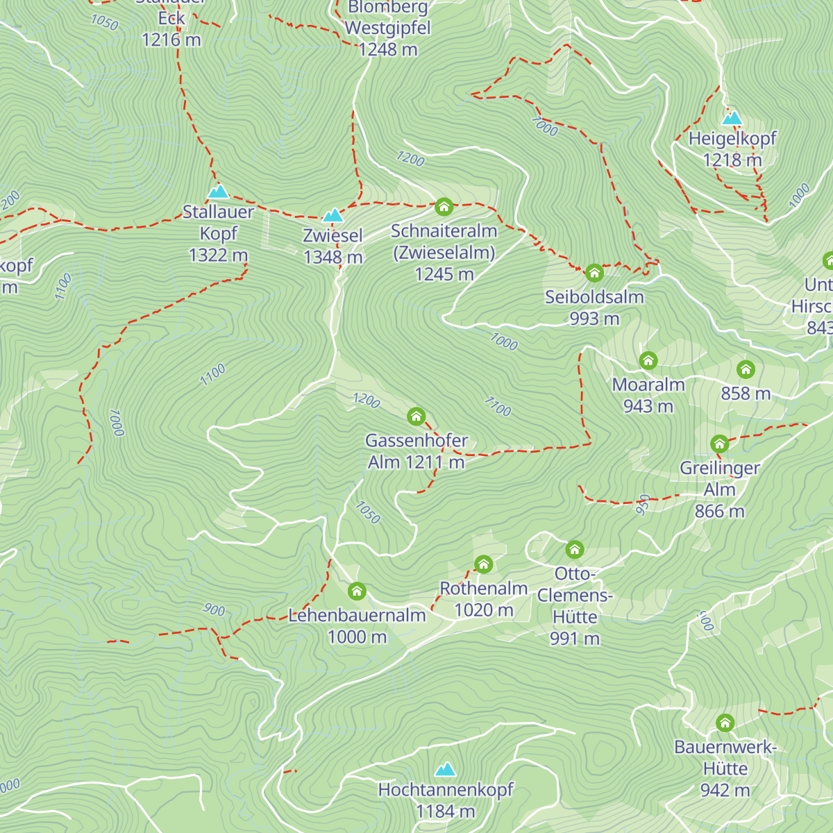Gassenhofer Alm map