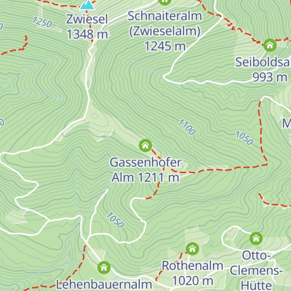 Map of Gassenhofer Alm