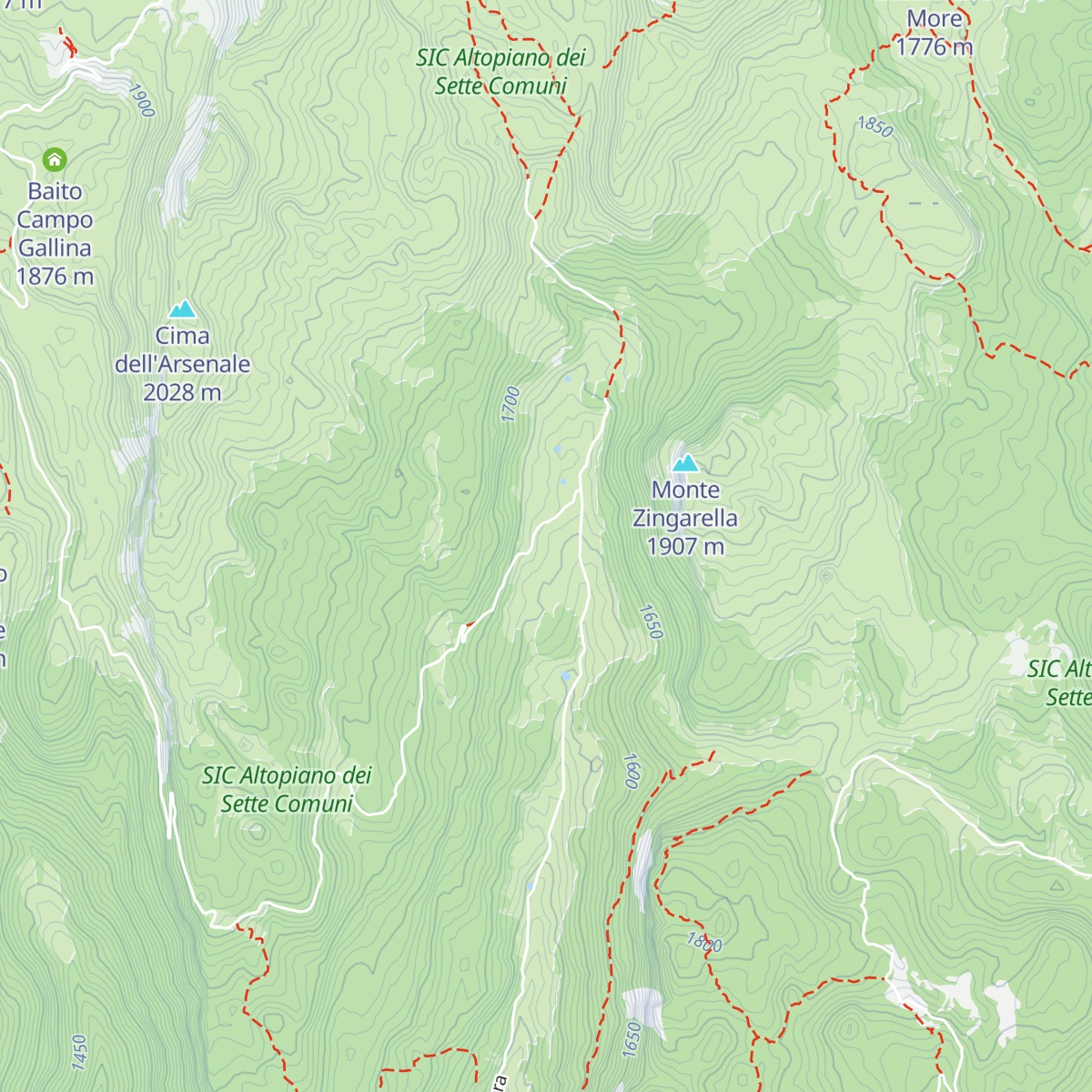 Malga Galmarara map