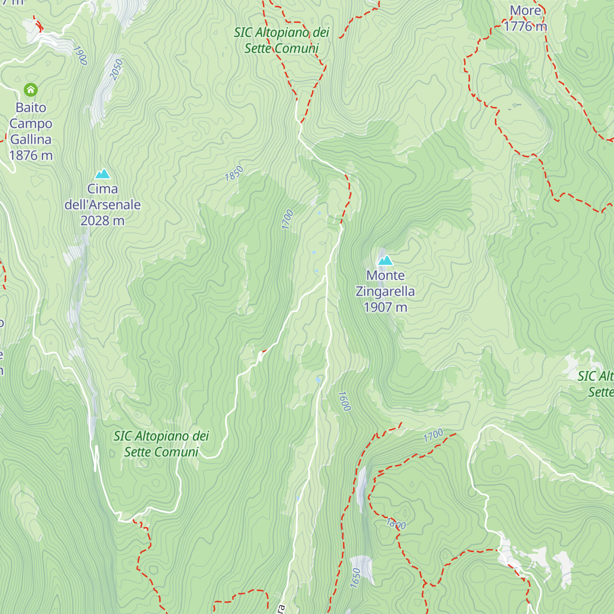 Malga Galmarara map