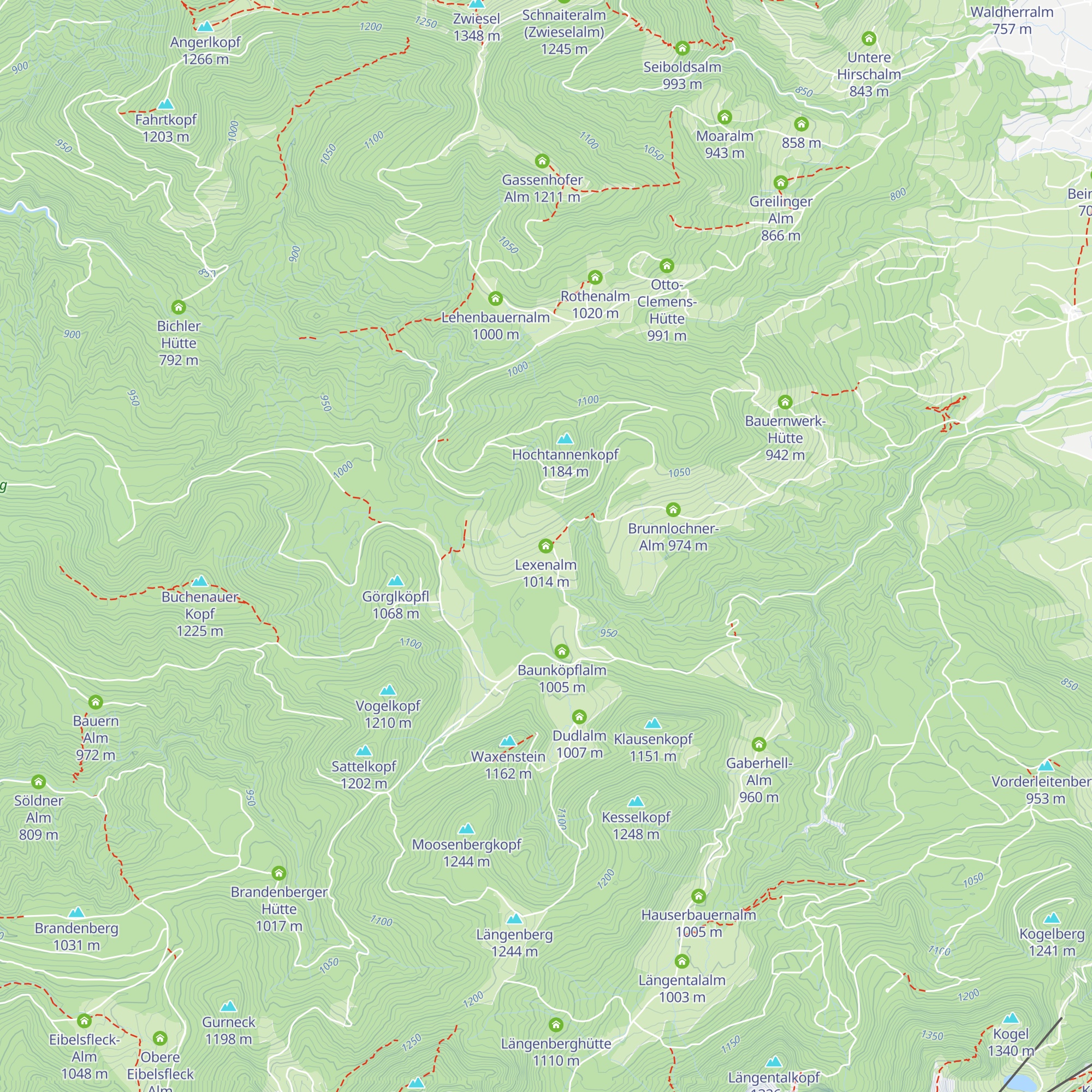 Lexenalm map