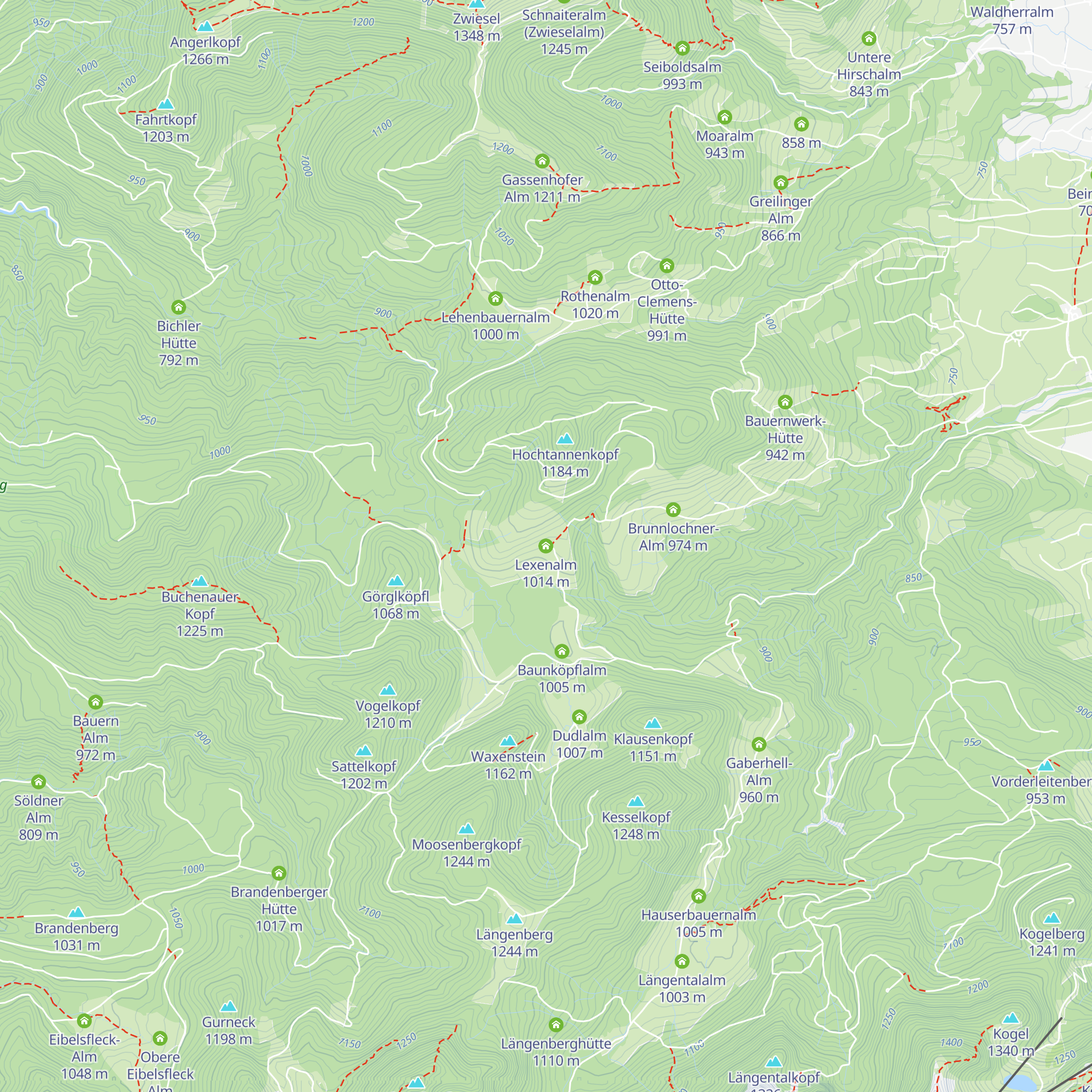 Lexenalm map