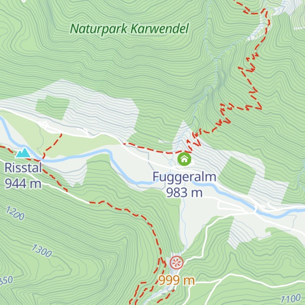 Map of Fuggerangeralm