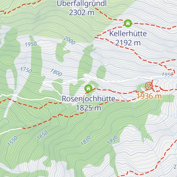 Map of Rosenjochhütte